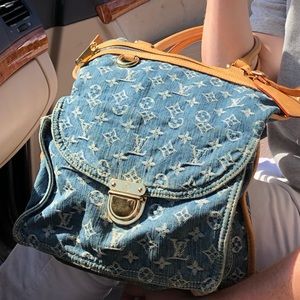 Vintage Denim Louis Vuitton Forearm Purse